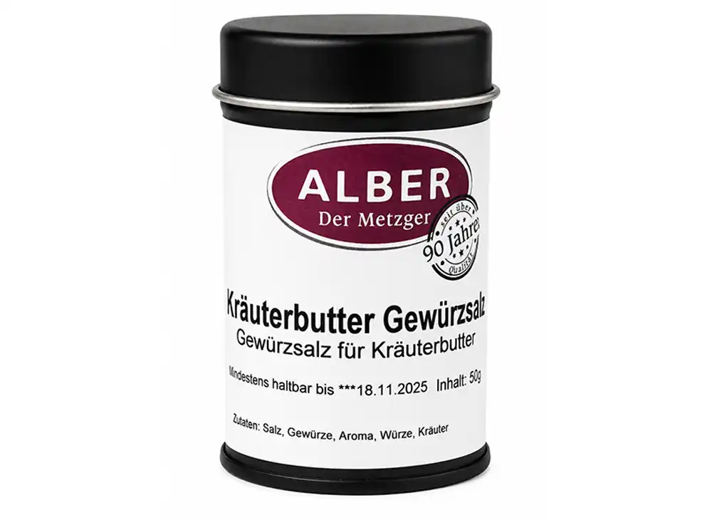 Kräuterbutter Gewürz 50g Dose