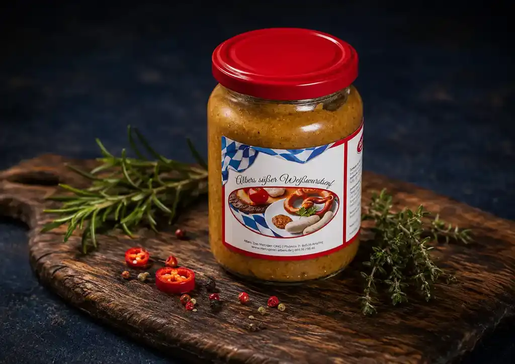 Albers süßer Weißwurstsenf 1000 ml im Eimer