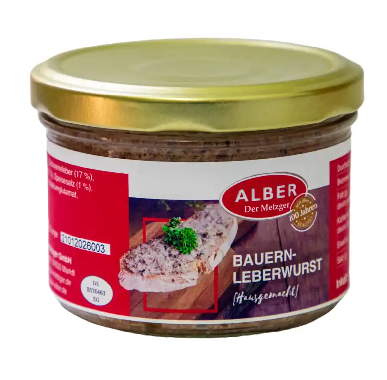 Bauernleberwurst 200g im Glas