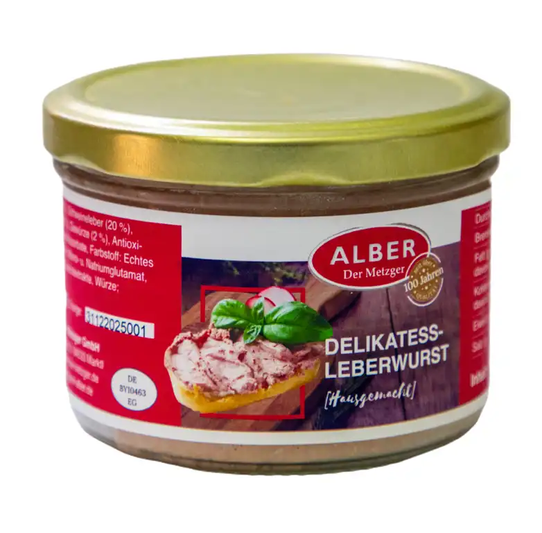 Delikatess Leberwurst 200 ml im Glas