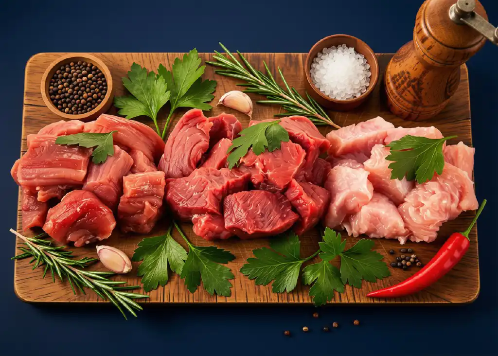 Fondue Fleisch gemischt
