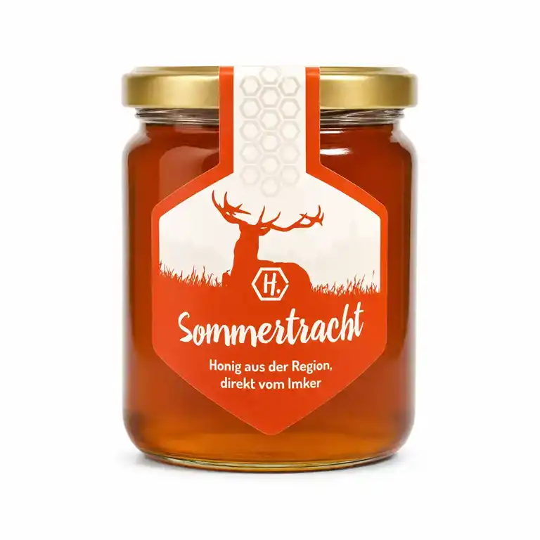 Hirschpointer Honig Somertracht 500g im Glas