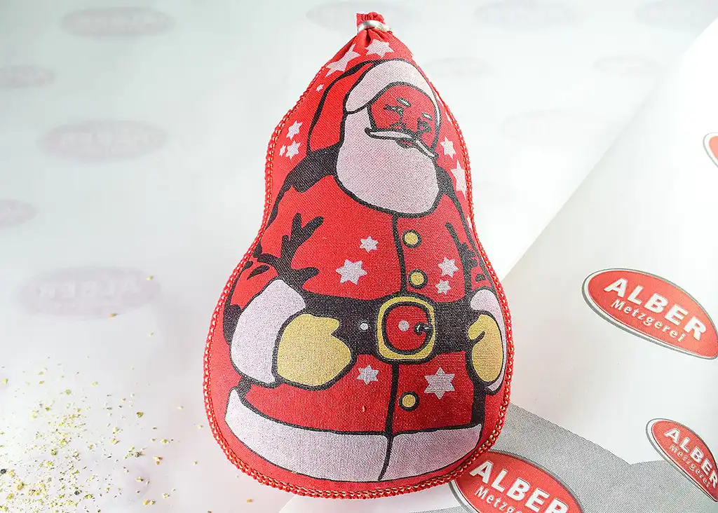 Nikolaussalami, Weihnachtsmannsalami ca. 350g Stücke