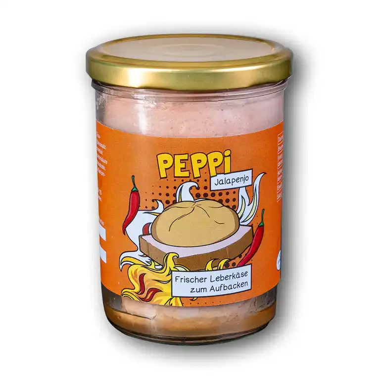 Peppi JALAPENO - Leberkäse 390g im Glas
