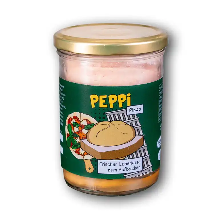 Peppi PIZZA - Leberkäse 390g im Glas