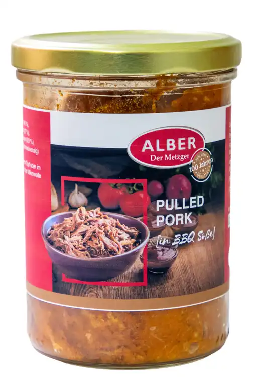 Pulled Pork in BBQ Soße 400g im Glas
