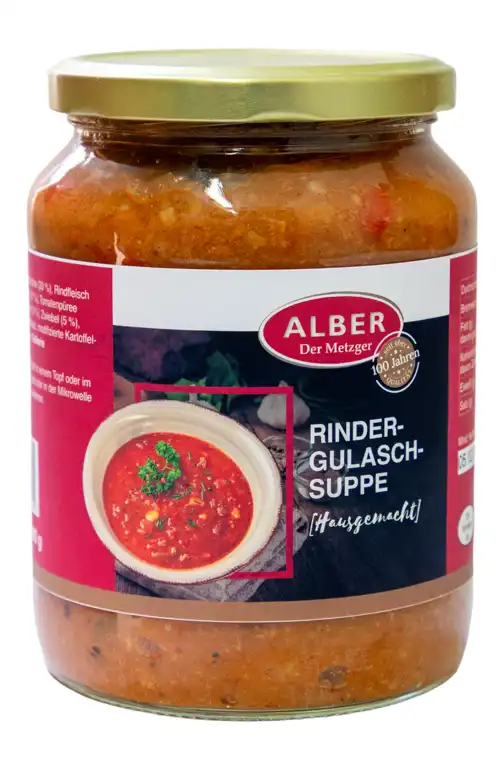 Rindergulaschsuppe 690 ml im Glas