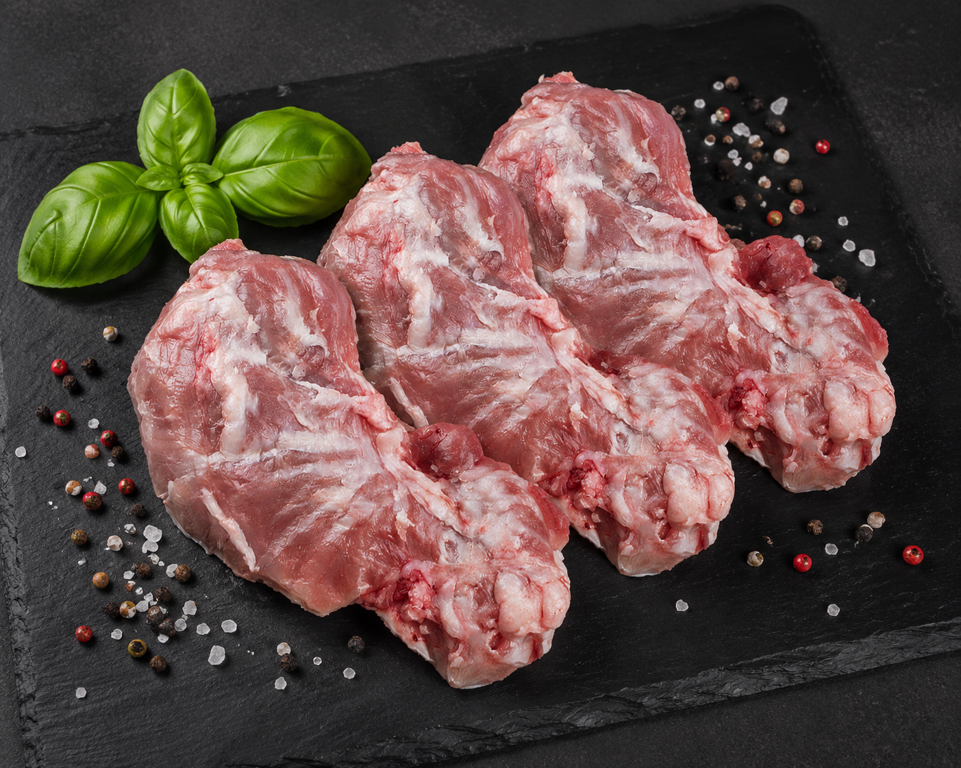 Fledermaus-Steak vom Schwein / Kachelfleisch