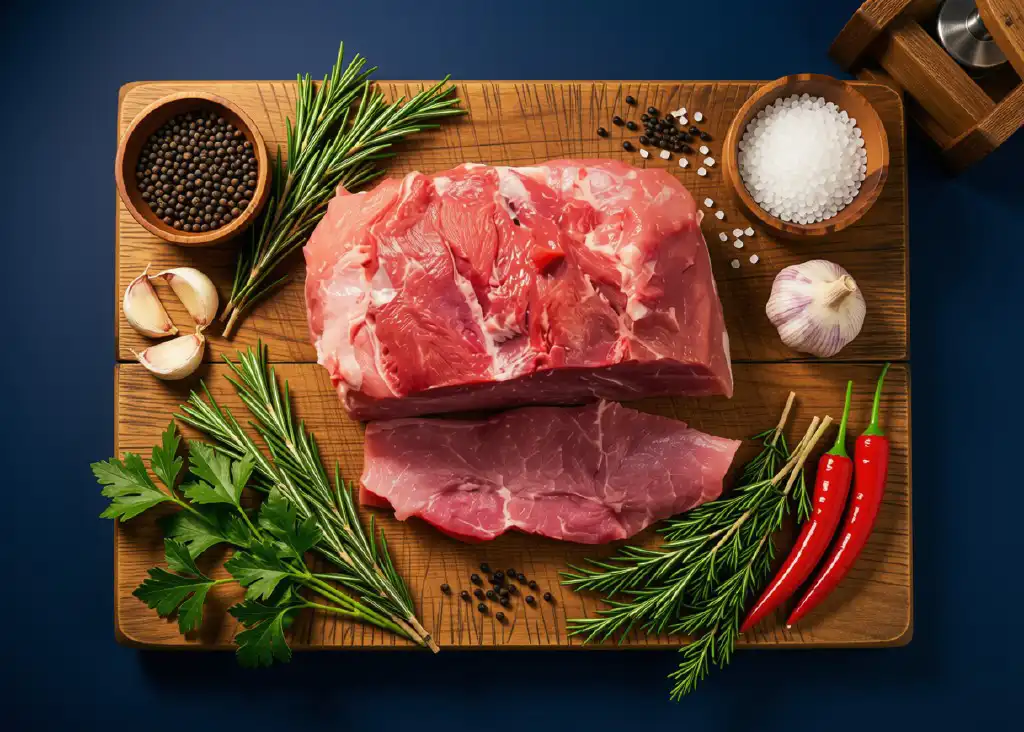Schweinehüfte ohne Schwarte