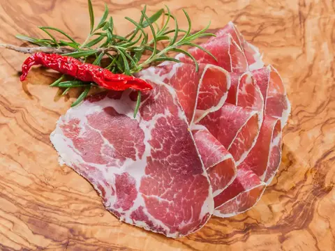 Coppa Italia hausgemacht luftgetrocknet