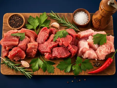 Fondue Fleisch gemischt