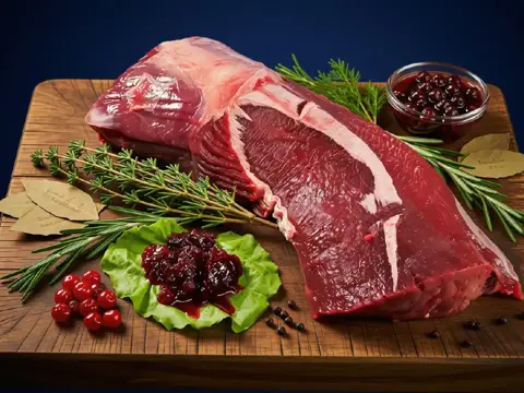 Hirschrücken ohne Knochen
