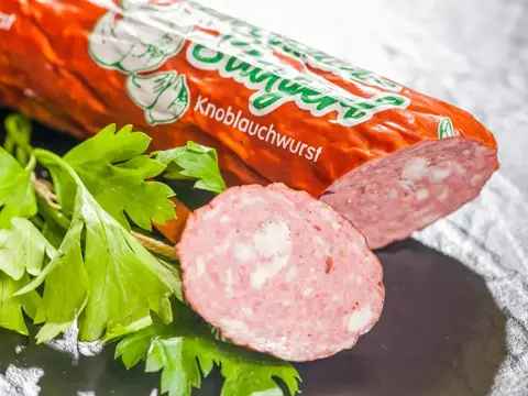 Knoblauchstangerl Portionswurst 250g