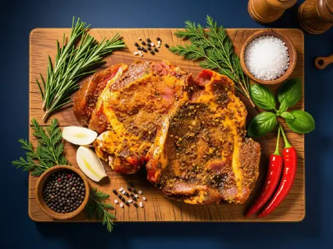 Nackensteak Kräuter Knoblauch