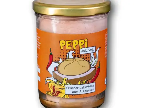 Peppi JALAPENO - Leberkäse 390g im Glas