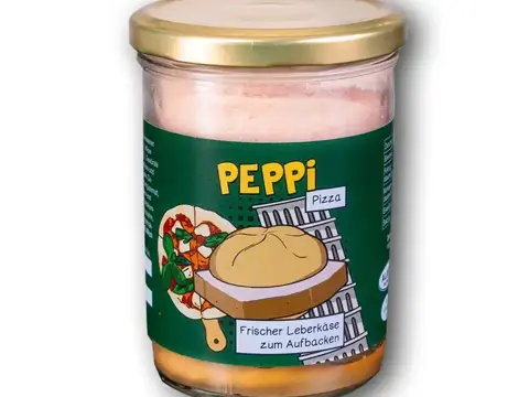 Peppi PIZZA - Leberkäse 390g im Glas