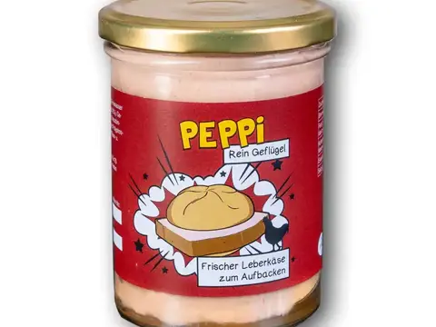 Peppi REIN GEFLÜGEL - Leberkäse 390g im Glas