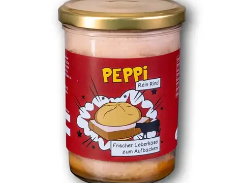 Peppi REIN RIND - Leberkäse 390g im Glas
