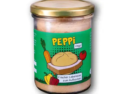 Peppi VEGGI - Vegetarischer Leberkäse 275g im Glas