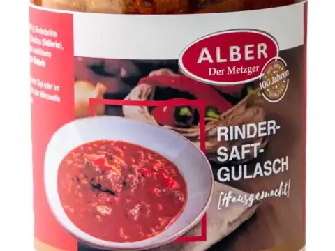Rindersaftgulasch 400ml im Glas