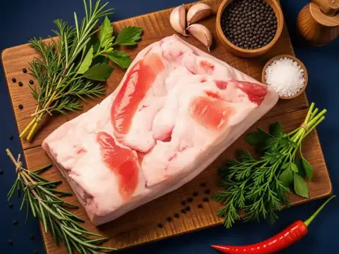 Schweine Rückenspeck roh