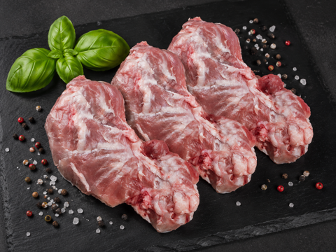 Fledermaus-Steak vom Schwein / Kachelfleisch