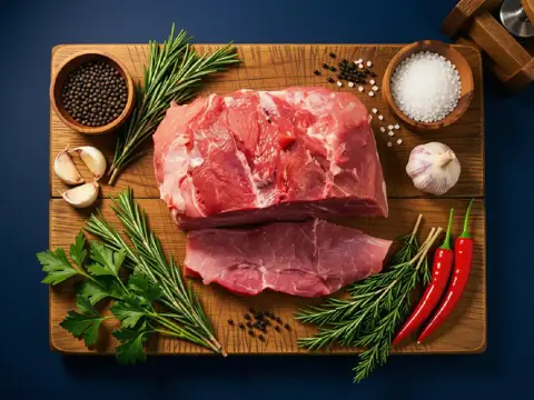 Schweinehüfte ohne Schwarte