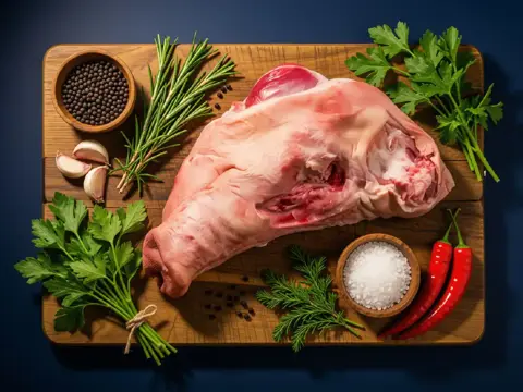 Schweinekopf ohne Backe