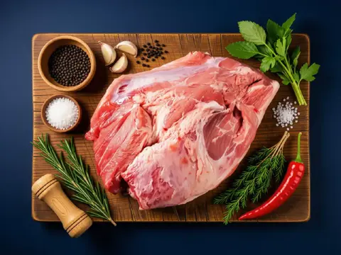 Schweineunterschale m. Schwarte