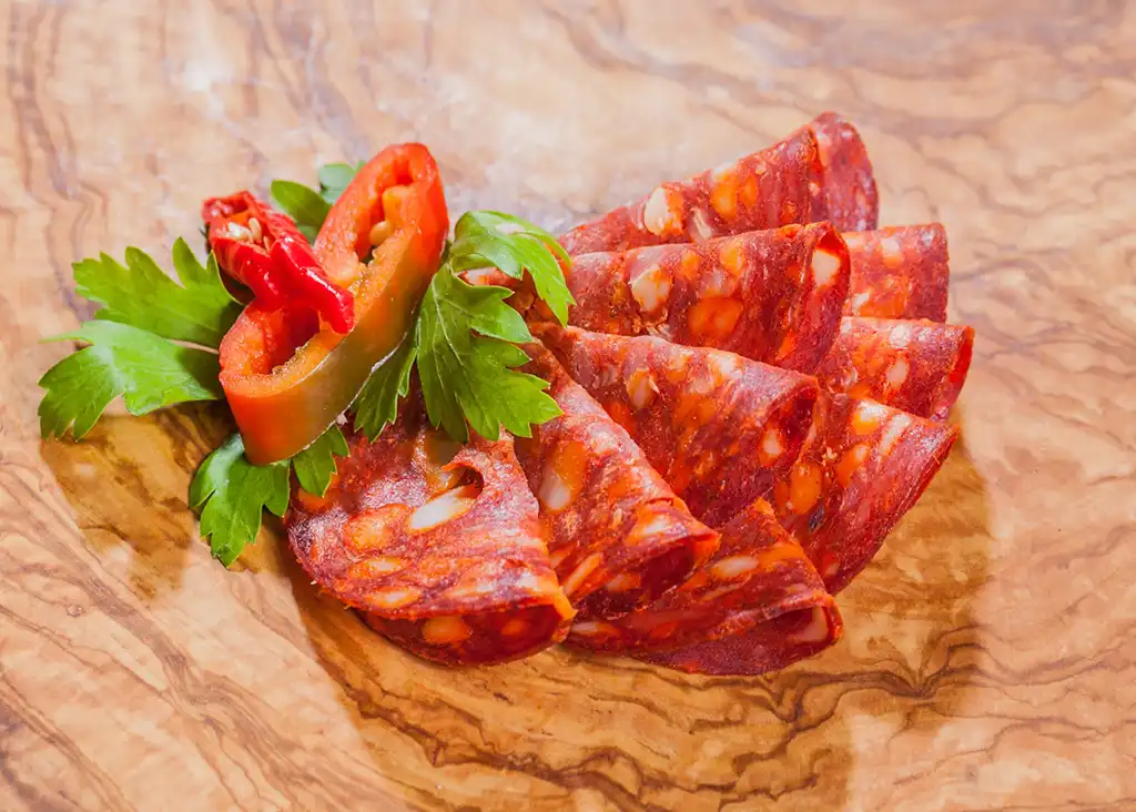 Würzige Chorizo Paprikasalami