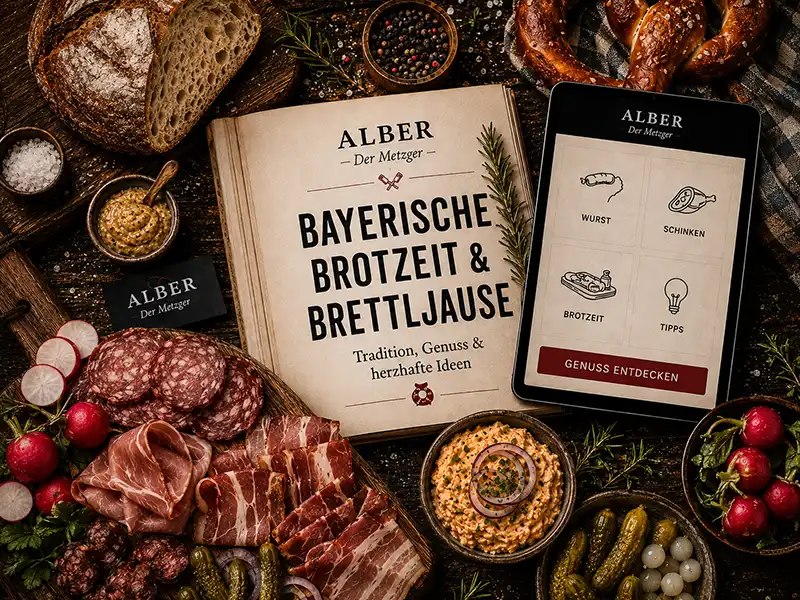 Bayerische Brettljause mit Adventskalendersalami